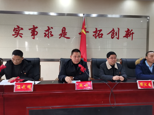总支部书记魏政作表态发言